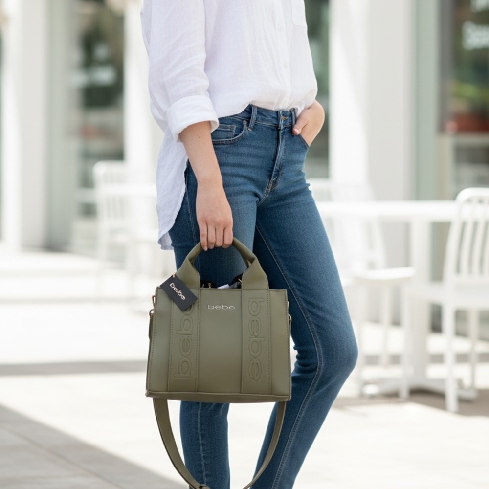 Bebe Mini Bags - Soft beige and camouflage green